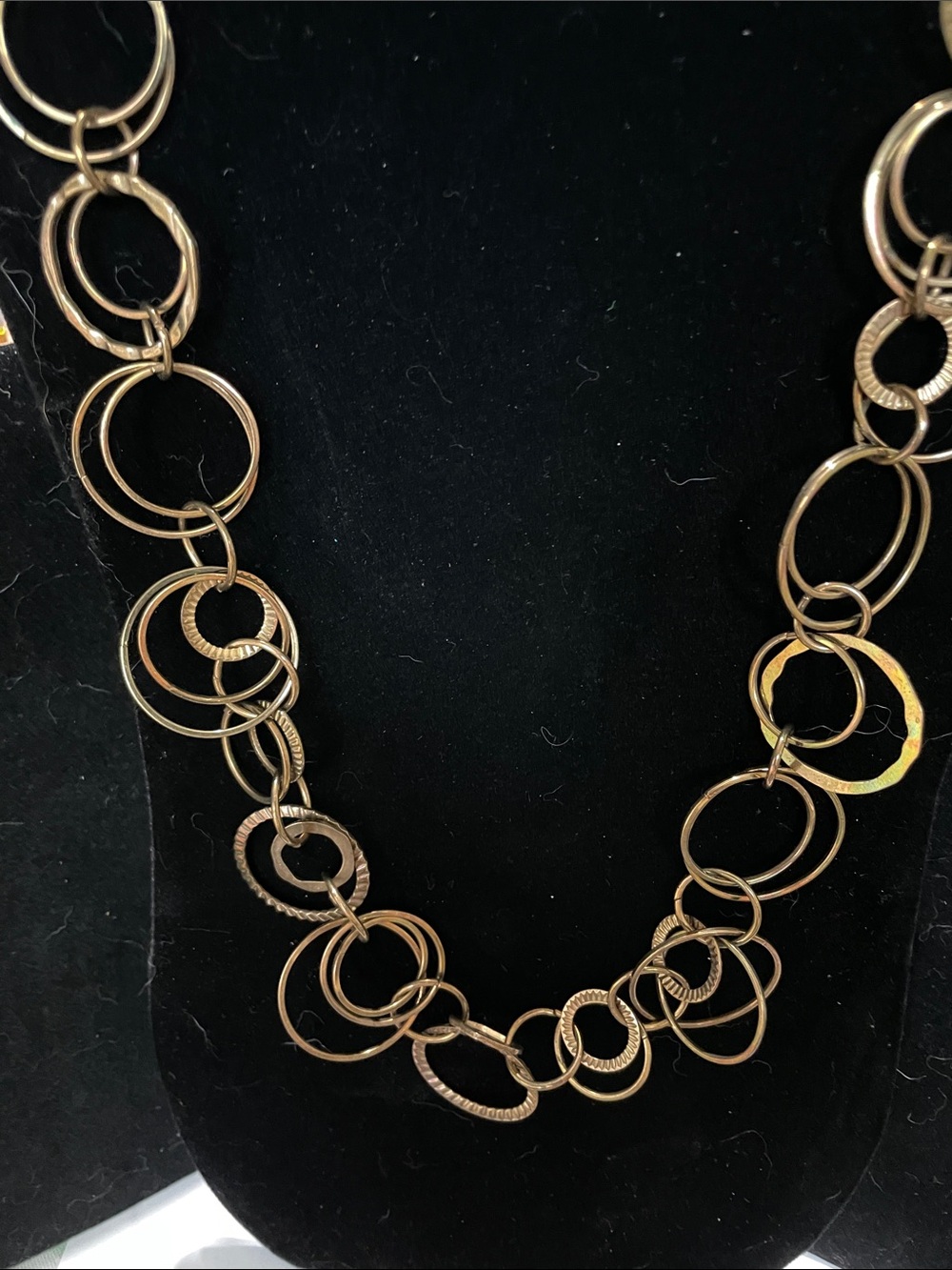 Daisy Fuentes Gold-Tone Multi Circle Link Necklace